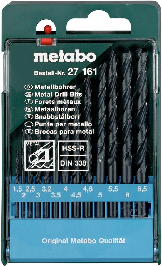 Набор сверл Metabo HSS-R (627161000) по металлу (13пред.) для шуруповертов/дрелей