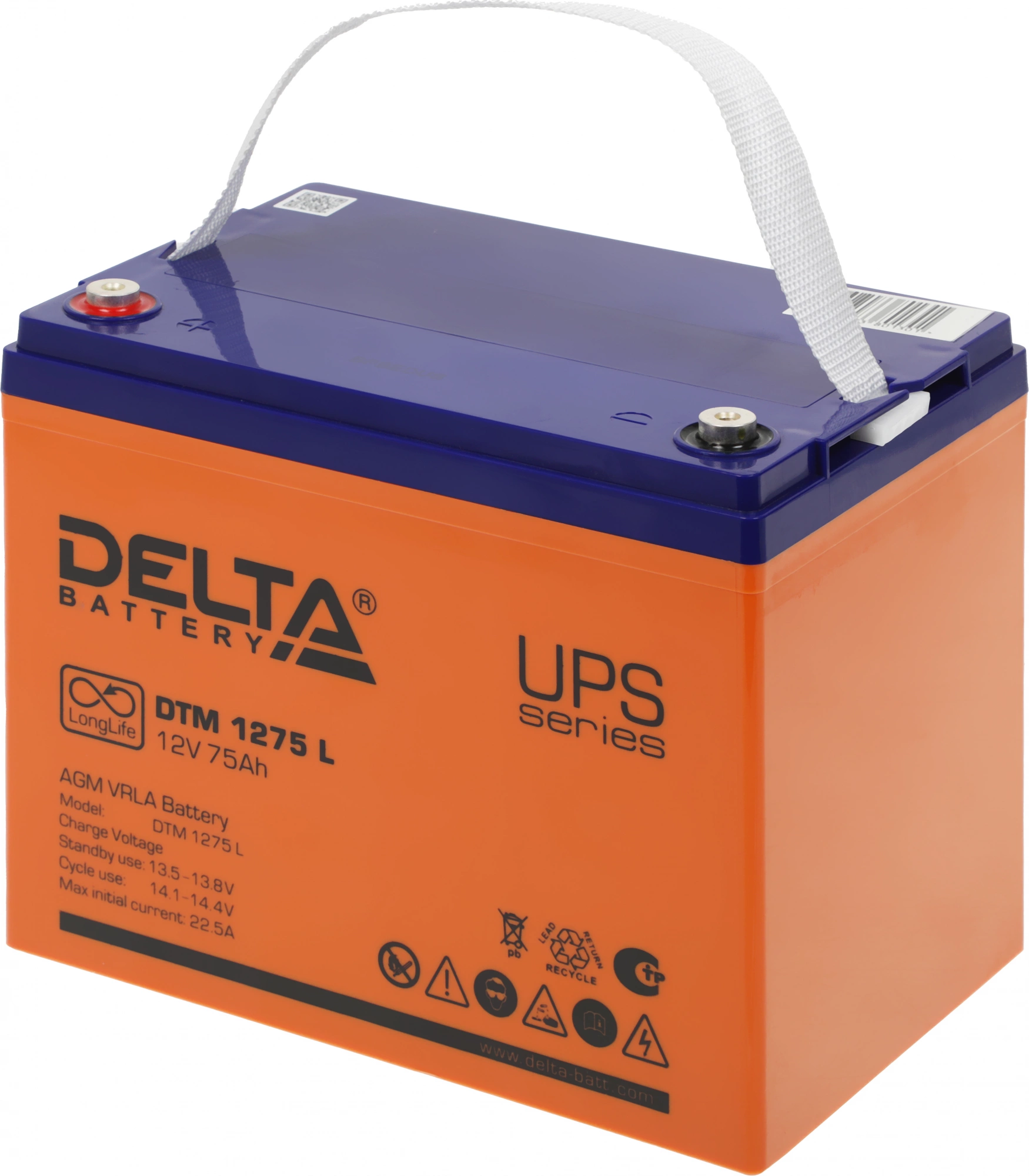 Батарея для ИБП Delta DTM 1275 L 12В 75Ач