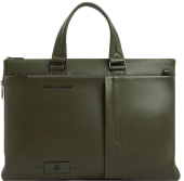 Деловая сумка мужская Piquadro Russel CA4021W137/VE2 с отделением для ноутбука 15.6" хаки натур.кожа