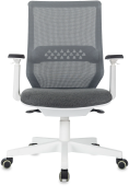 Кресло эргономичное Бюрократ MC-W611N серый TW SQU GR сетка/ткань крестов. пластик пластик белый