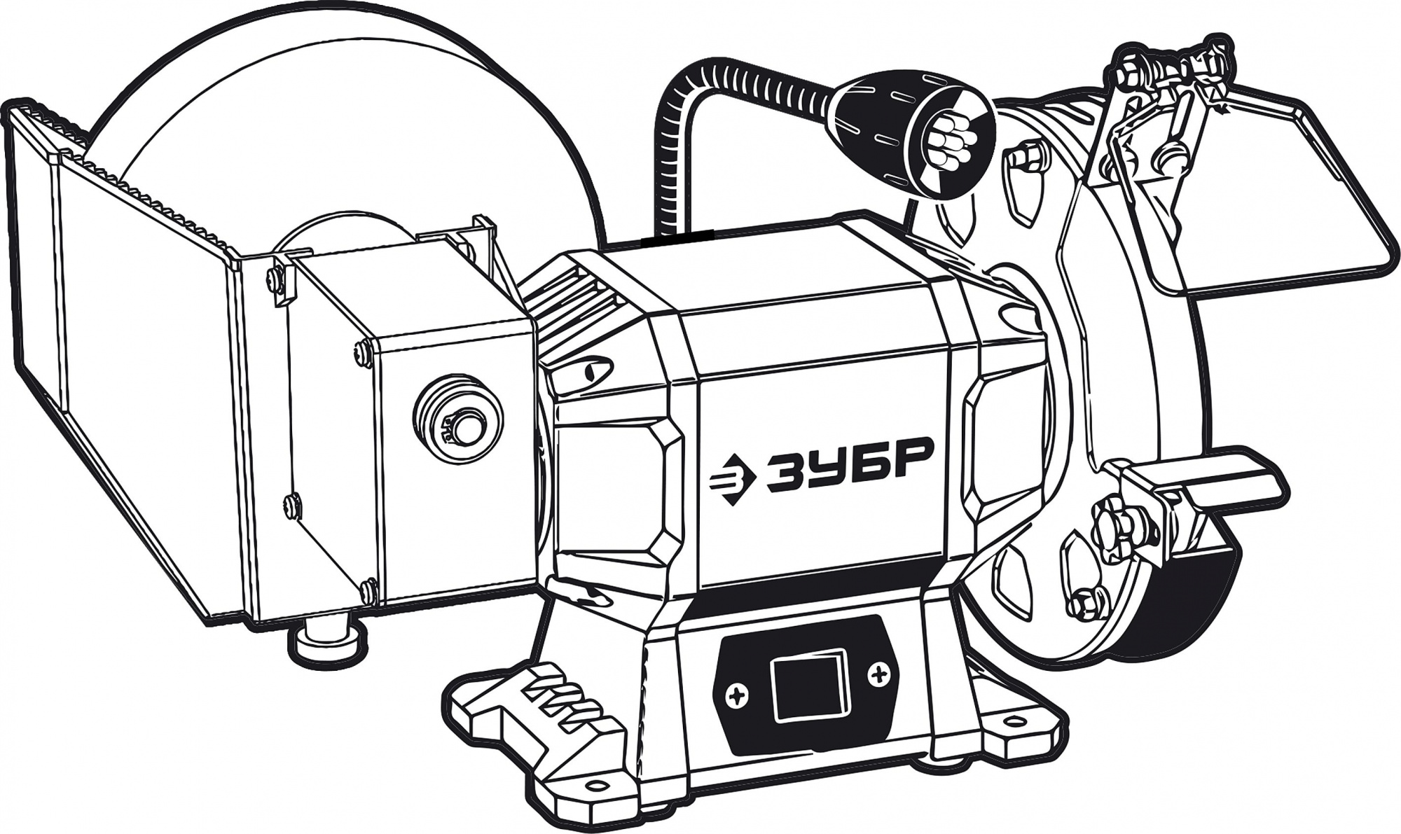 Электроточило Зубр ПТМ-150 500Вт 2950об/мин d=150мм t=20мм