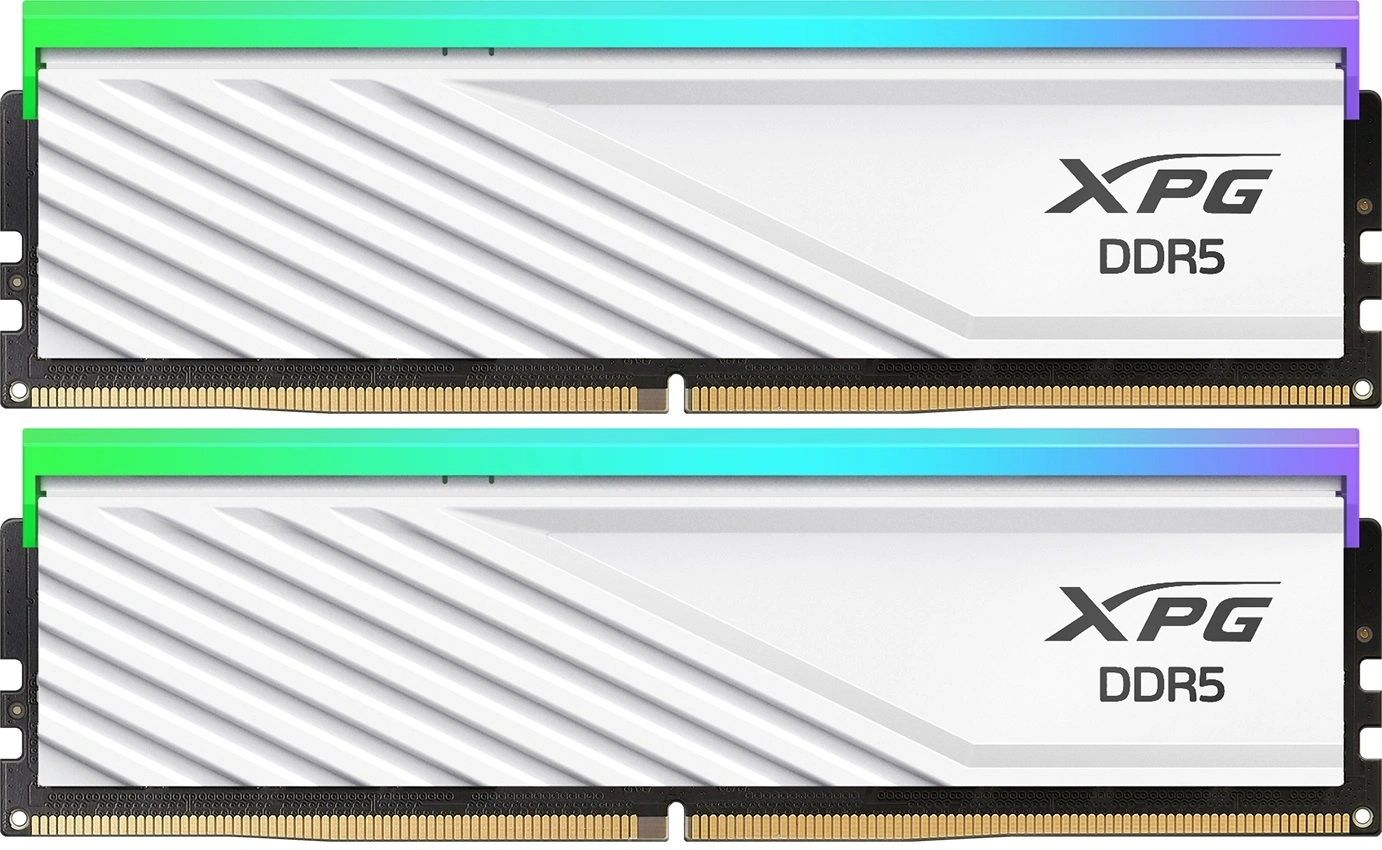 Память DDR5 2x16GB 6000MHz A-Data AX5U6000C2816G-DTLABRWH XPG Lancer Blade RGB RTL Gaming PC5-44800 CL28 DIMM 288-pin 1.4В single rank Ret