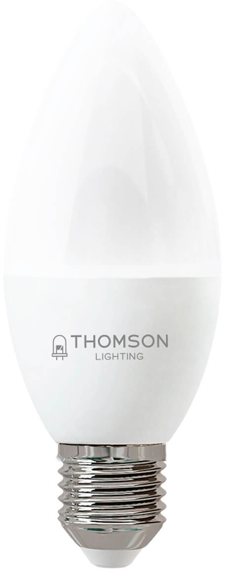 Лампа светодиодная Thomson TH-B2358 6Вт цок.:E27 свеча 220B св.свеч.бел.нейт. Candle (упак.:1шт)