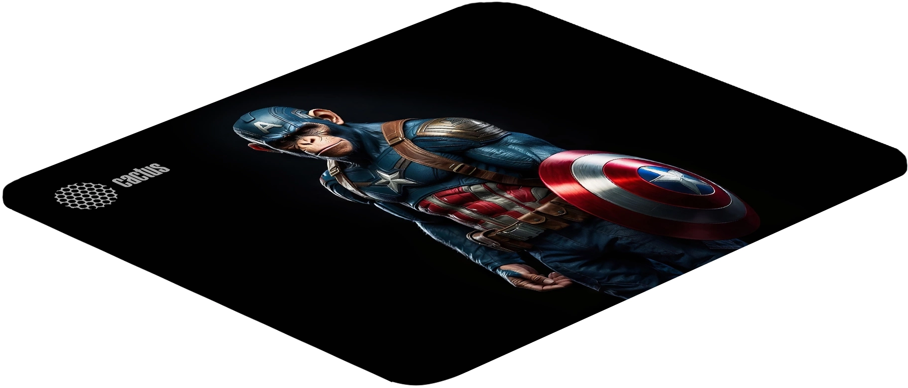 Коврик для мыши Cactus Captain America рисунок 250x200x3мм (CS-MP-D08S)