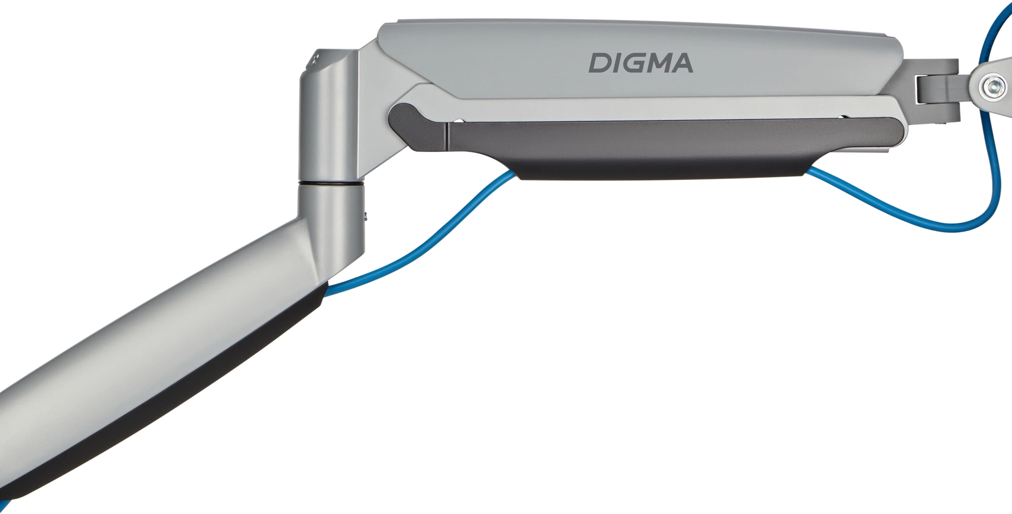 Кронштейн для мониторов ЖК Digma D-MM302D серый 17"-35" макс.9кг крепление к столешнице поворот и наклон