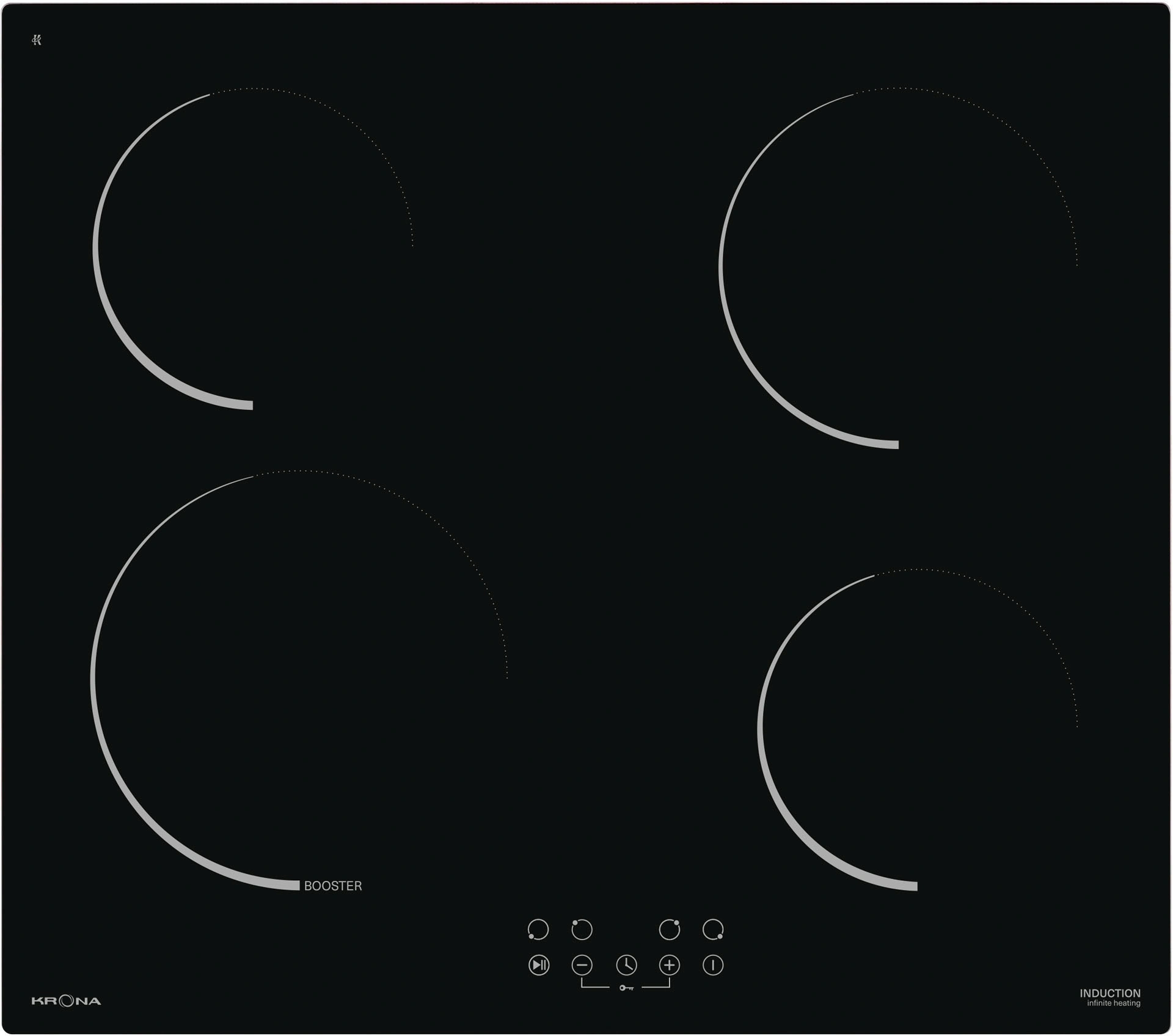 Индукционная варочная поверхность Krona Neckar 60 BL черный Индукционная варочная поверхность Krona Neckar 60 BL черный