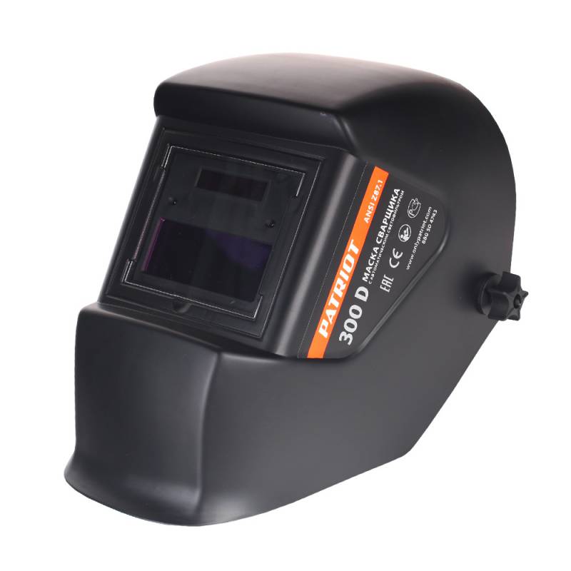 Маска сварщика Patriot 300D филь.:хамел. см.экр.90x35мм оранжевый (880504743)