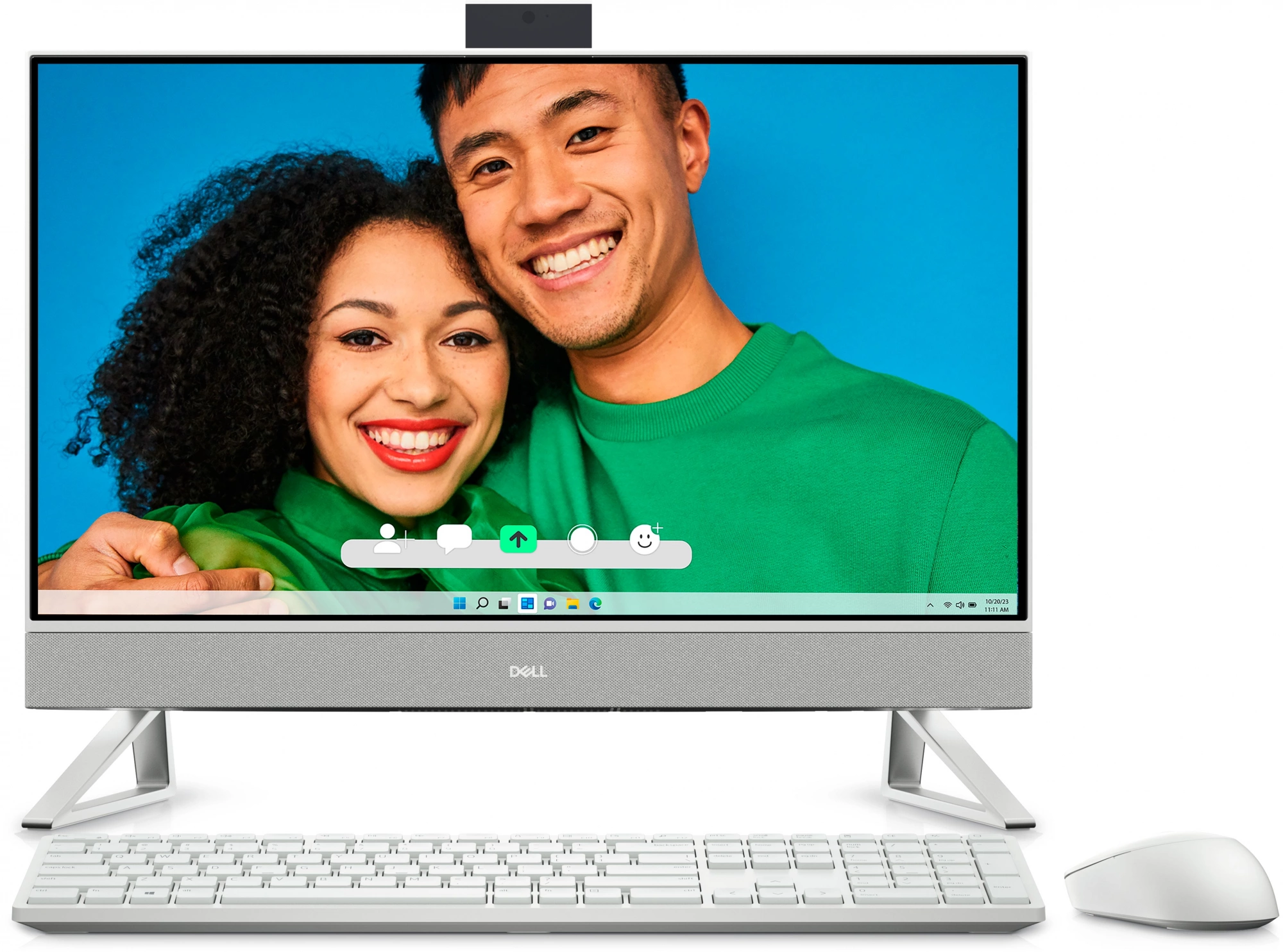 Моноблок Dell Inspiron 7730 27" Full HD Core 7 150U (1.8) 32Gb SSD1Tb MX570A 2Gb CR Windows 11 Pro GbitEth WiFi BT 130W клавиатура мышь Cam серебристый 1920x1080