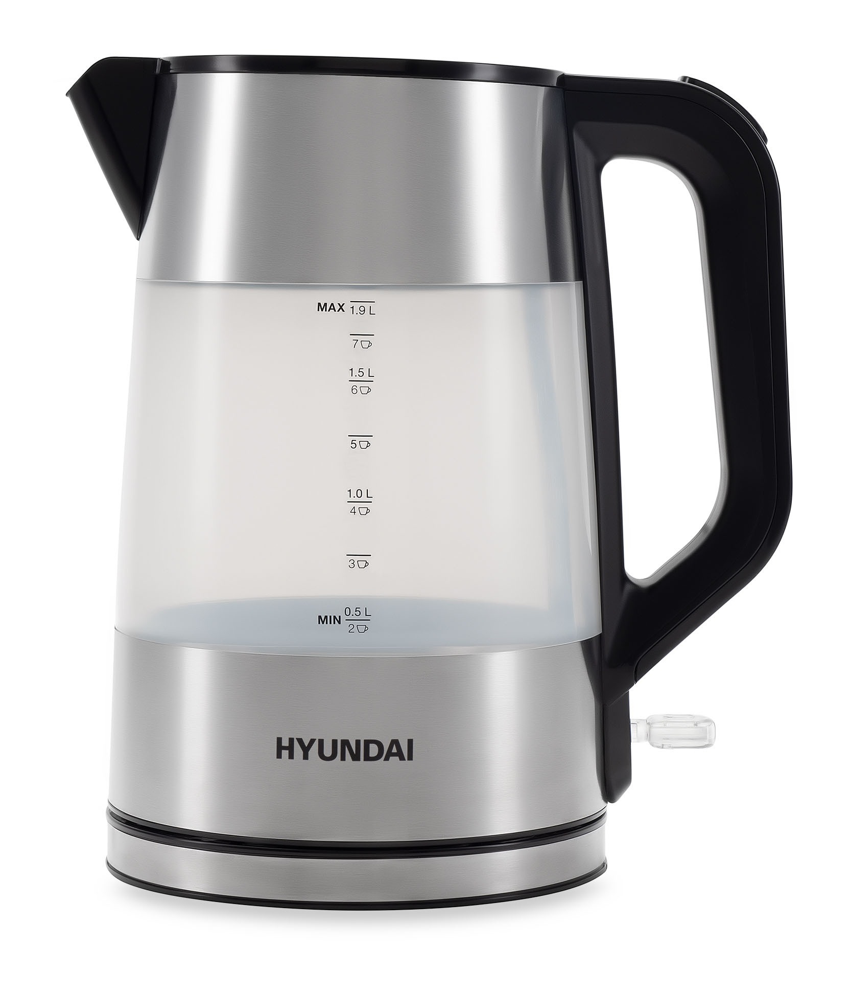 Чайник электрический Hyundai HYK-P4026 1.9л. 2200Вт черный корпус: пластик