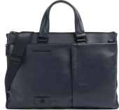 Деловая сумка мужская Piquadro Russel CA4021W137/BLU с отделением для ноутбука 15.6" синяя натур.кожа