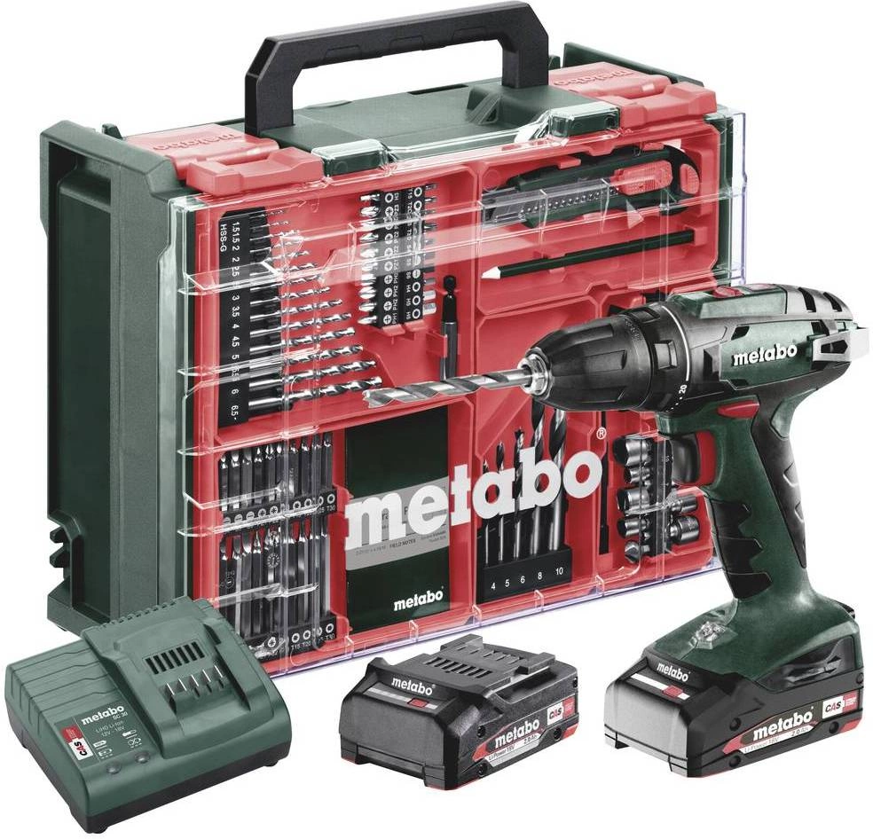 Дрель ударная Metabo BS 18 Set патрон:быстрозажимной реверс (кейс в комплекте) (602207710)