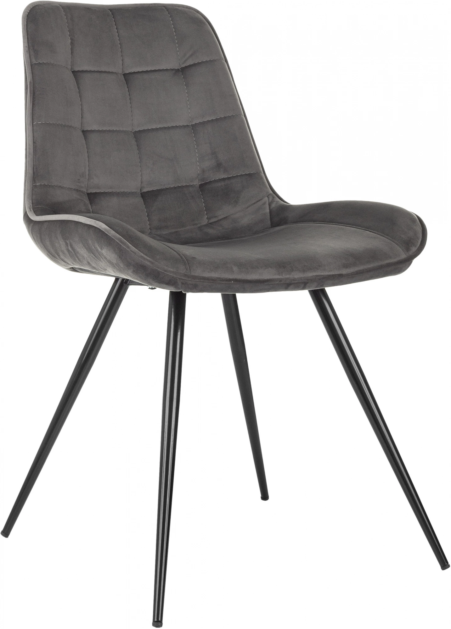 Стул для дома Бюрократ CH-K2 т.серый Holland 18 металл черный на ножках (CH-K2_1/HL18)