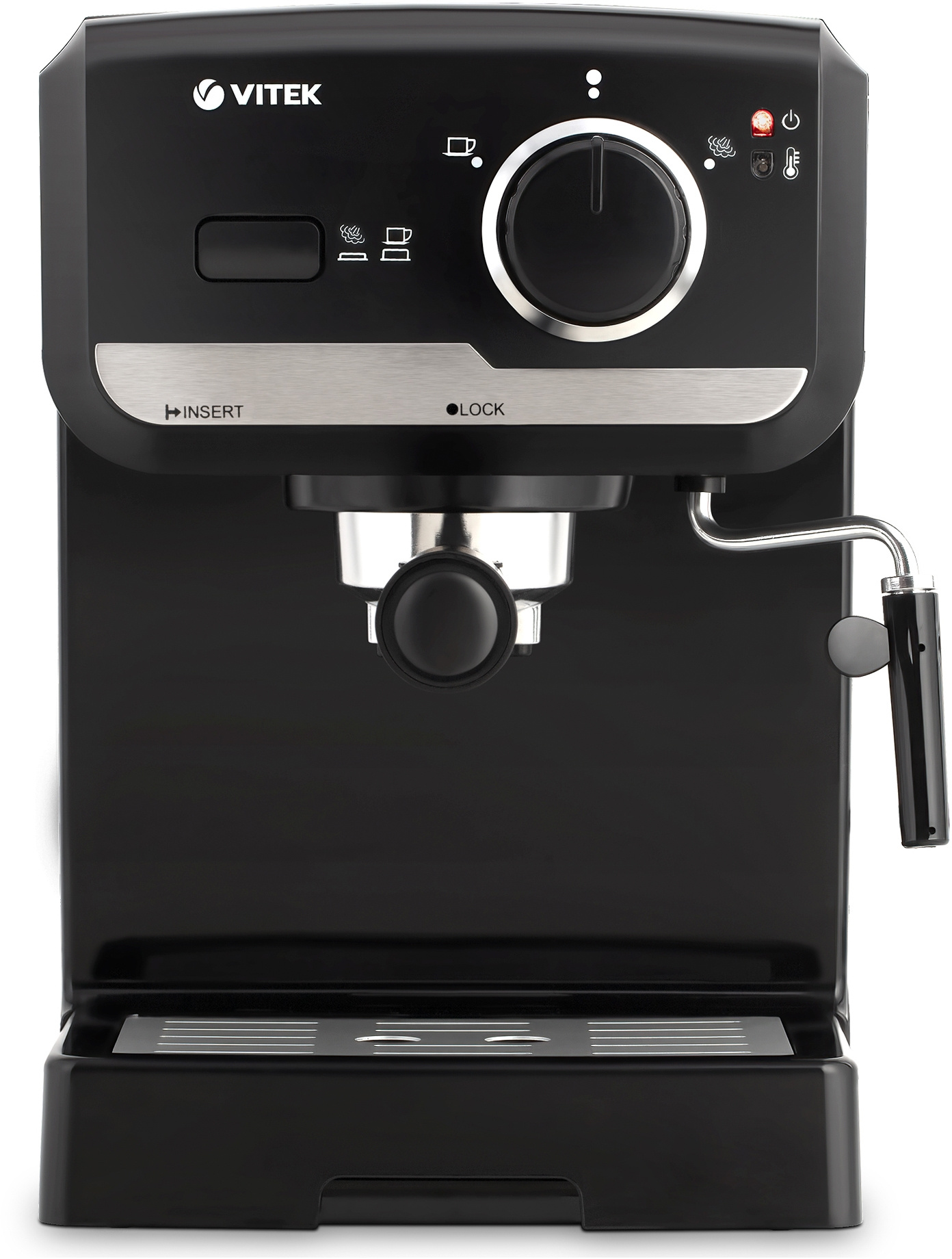 Кофеварка рожковая Vitek VT-1502 1050Вт черный