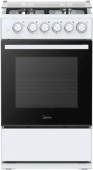 Плита Газовая Midea MFO-M4G20T0E(WH) белый (стеклянная крышка)