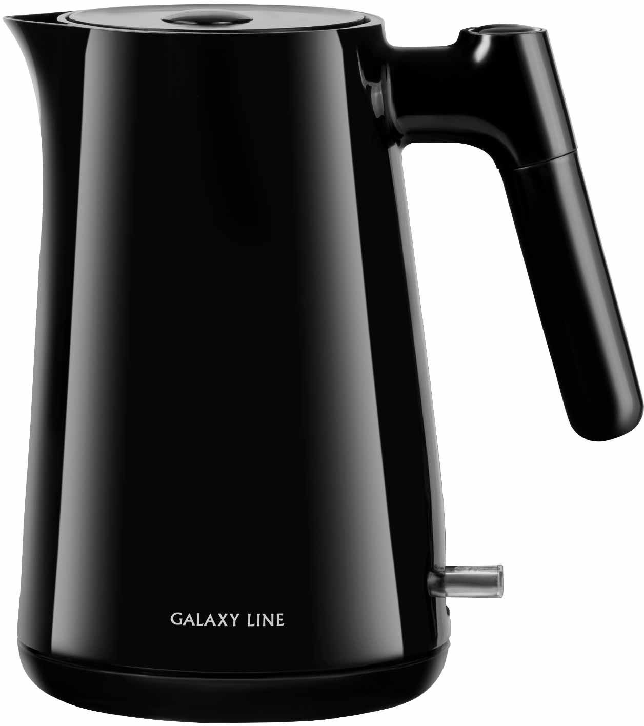 Чайник электрический Galaxy Line GL 0336 1л. 2200Вт черный корпус: пластик (ГЛ0336Л)