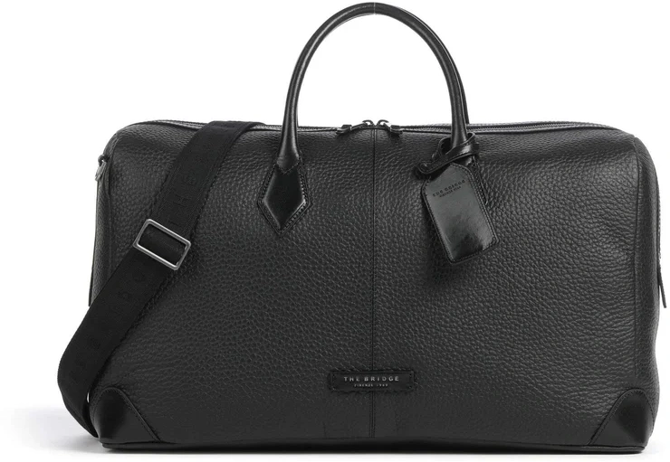 Сумка The Bridge Travel Soft 071716ZA/20 черная натур.кожа