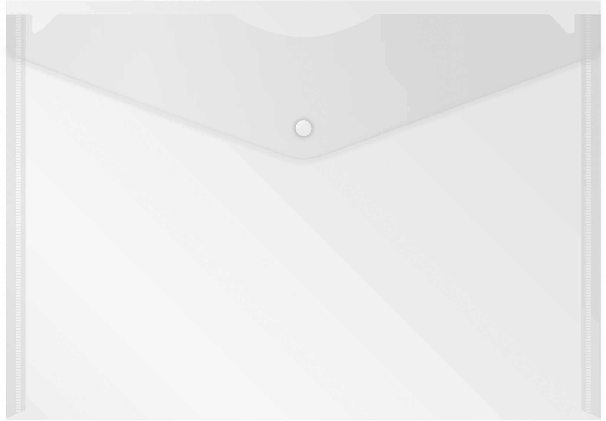 Конверт на кнопке Buro -PK120BU/CLEAR A4 пластик 0.12мм прозрачный