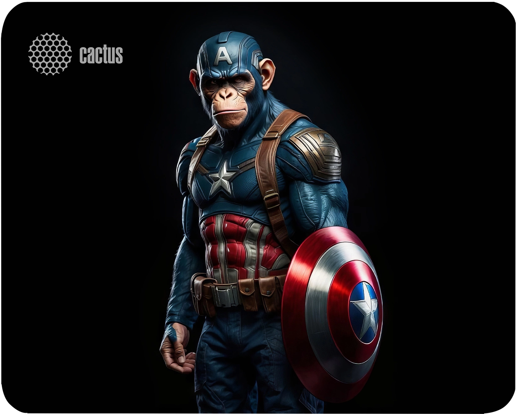 Коврик для мыши Cactus Captain America 250x200x3мм (CS-MP-D08S)