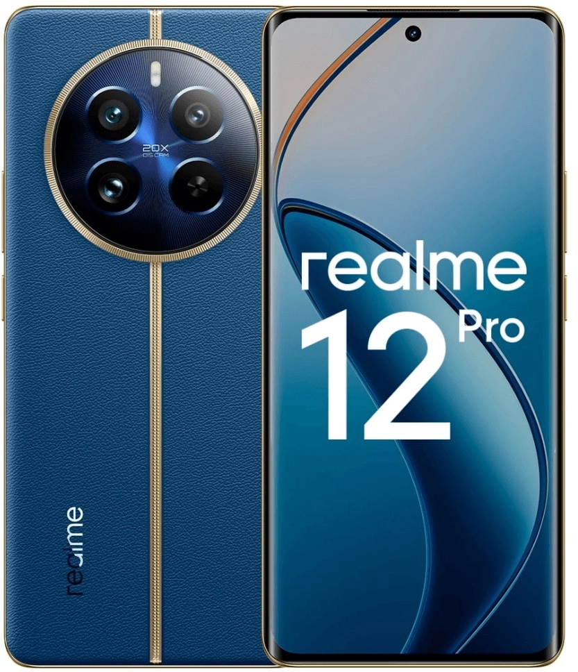 Смартфон Realme RMX3842 12 Pro 5G 512Gb 12Gb синее море моноблок 3G 4G 6.7" 2400x1080 Android 14 50Mpix 802.11 a/b/g/n/ac/ax NFC GPS GSM900/1800 GSM1900 TouchSc Protect