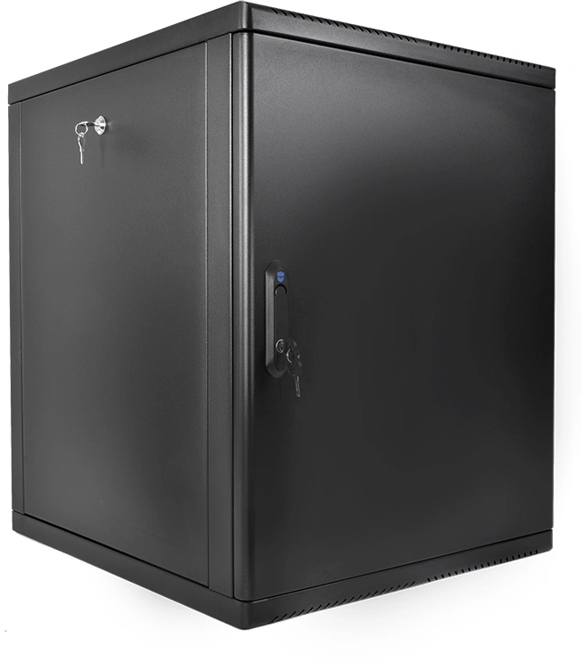Шкаф коммутационный ЦМО (ШРН-М-12.650.1-9005) настенный 12U 600x650мм пер.дв.металл 120кг черный 581мм 24.48кг 180град. 610мм IP20 металл