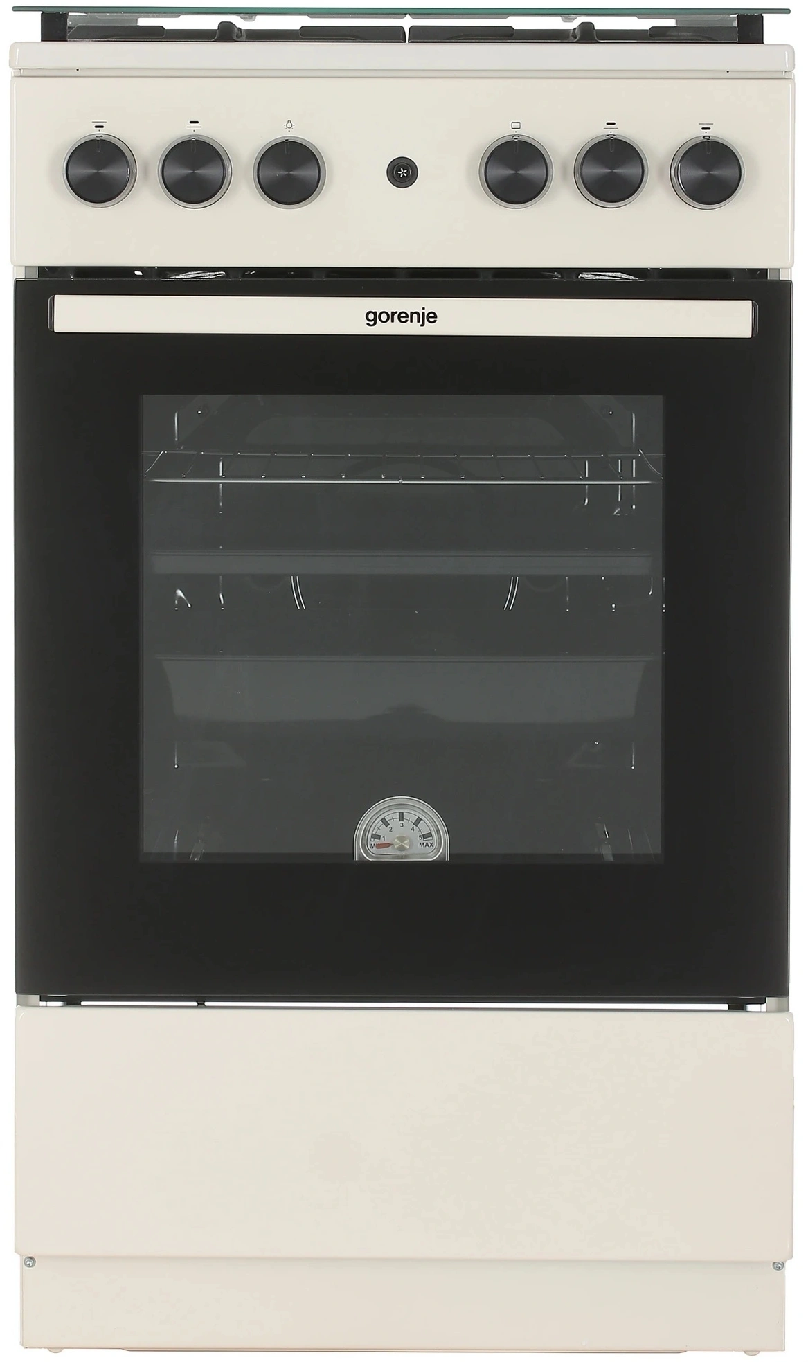 Плита Газовая Gorenje GG5A21BEF бежевый (стеклянная крышка) реш.чугун