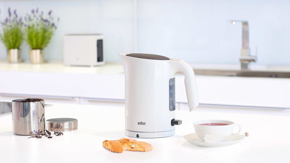 Чайник электрический Braun WK3100 1.7л. 2200Вт белый корпус: пластик (0X21010008)