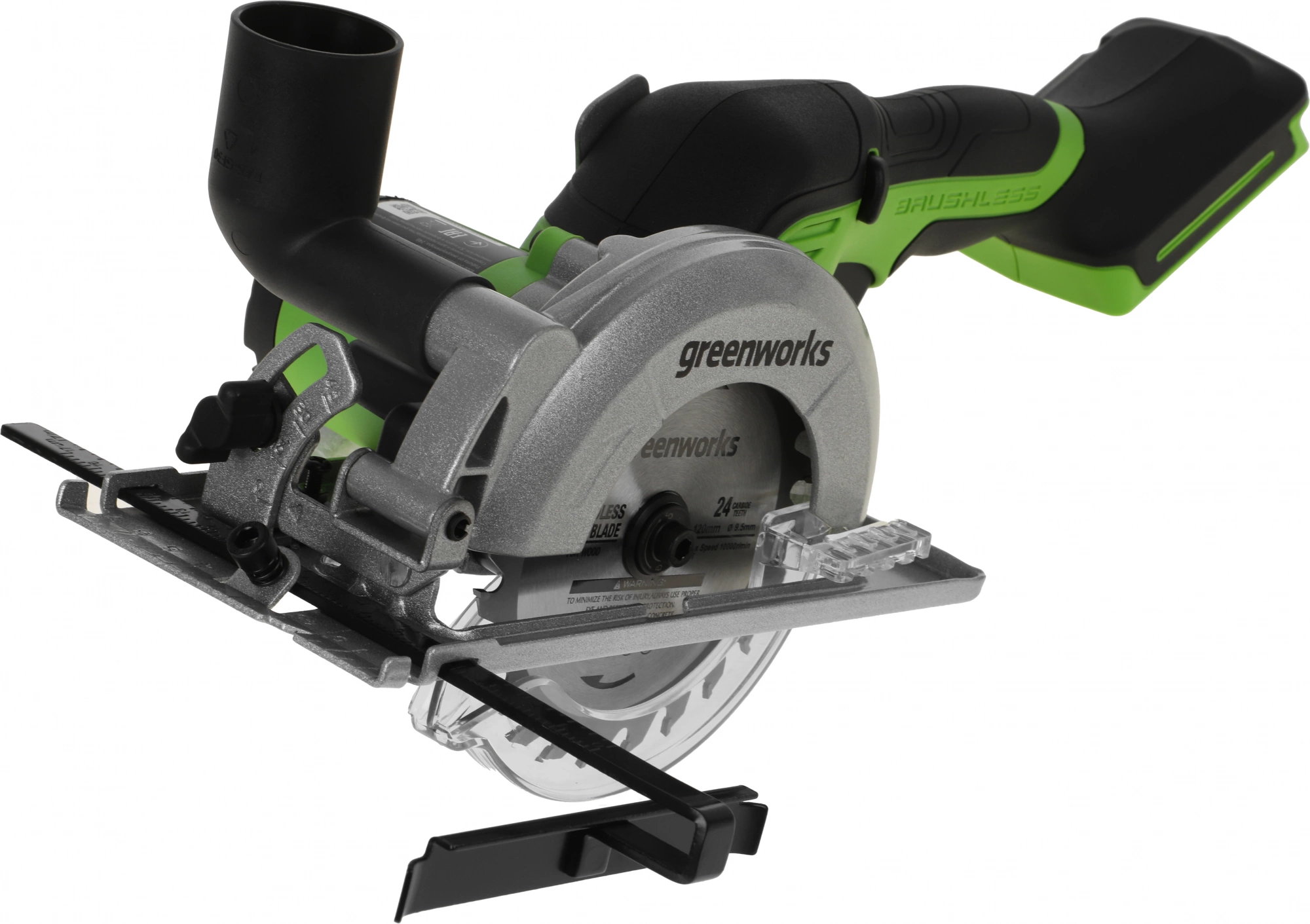 Циркулярная пила (дисковая) Greenworks G24MCS (ручная) D диска.:115мм (1501207)