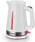 Чайник электрический Bosch TWK4M221 1.7л. белый корпус: пластик