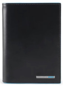 Обложка для документов Piquadro Blue Square PP5246B2R/N черный натур.кожа