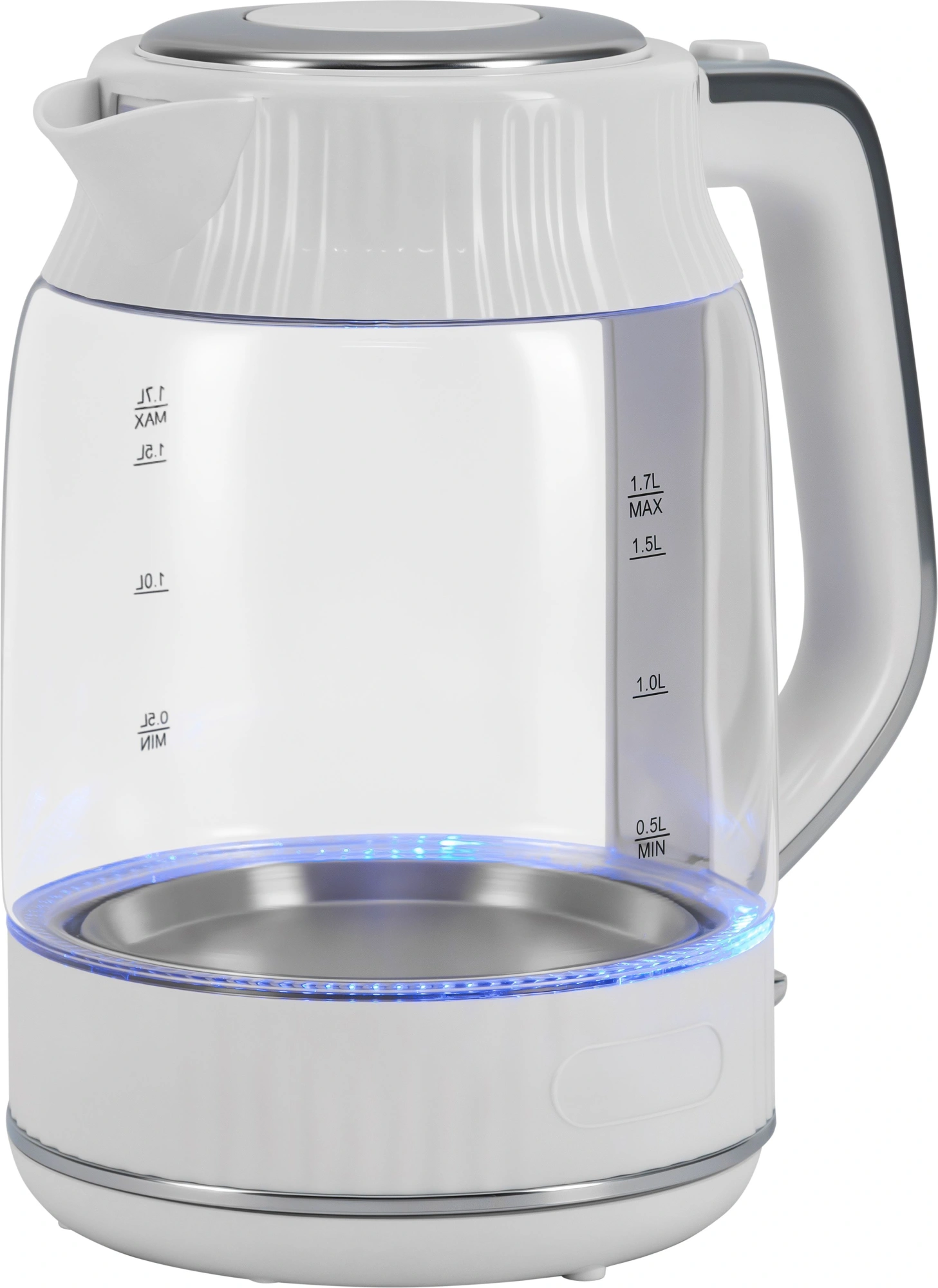 Чайник электрический Vitek VT-WK1059 1.7л. 2200Вт белый корпус: стекло/пластик