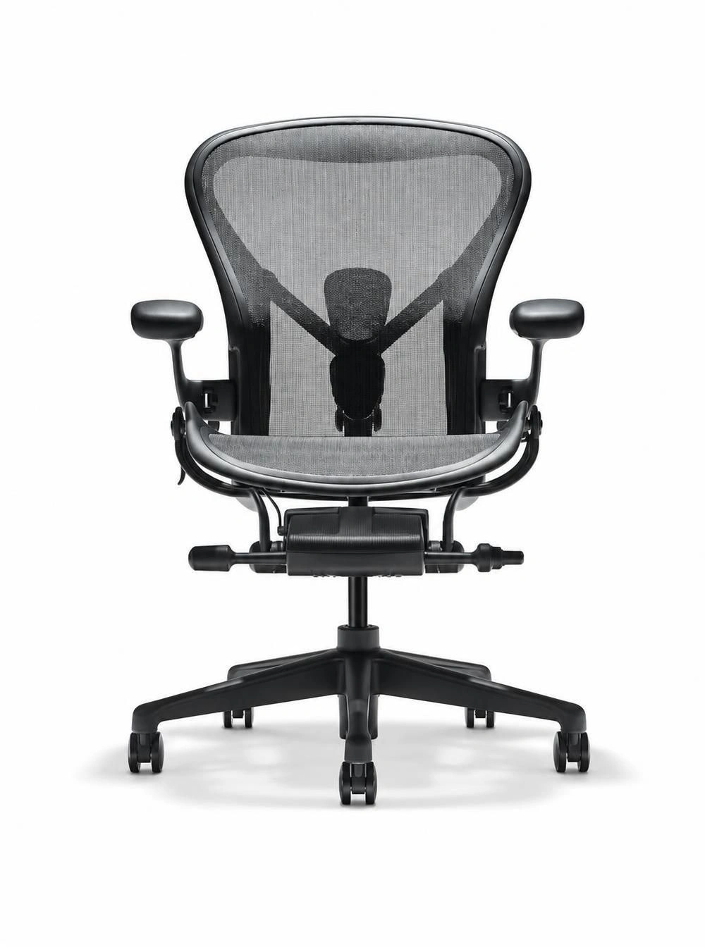 Кресло эргономичное Herman Miller Aeron C Large графитовый сетка с подголов. крестов. пластик пластик серый