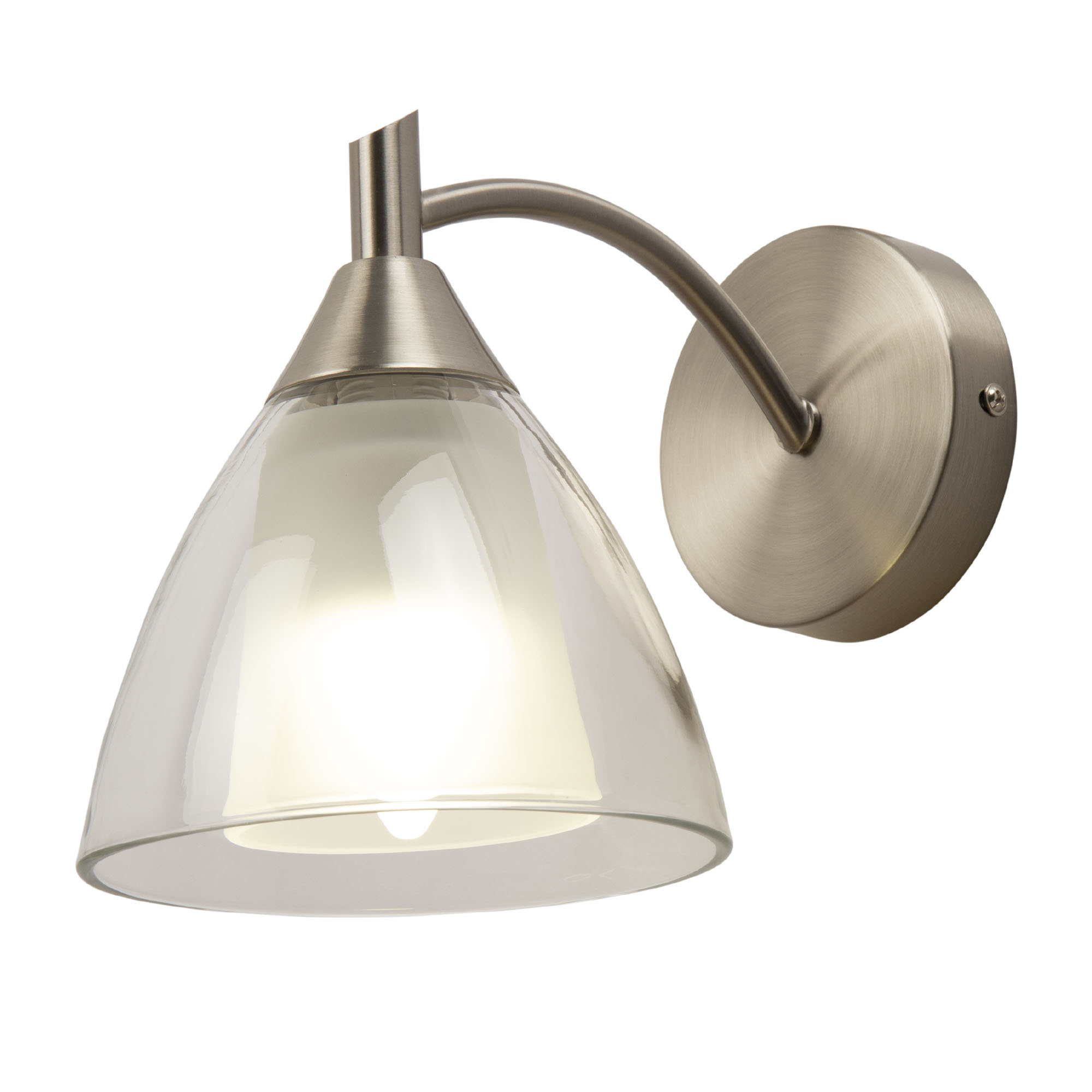 Бра Hiper H231-1 40Вт никелевый/прозрач.