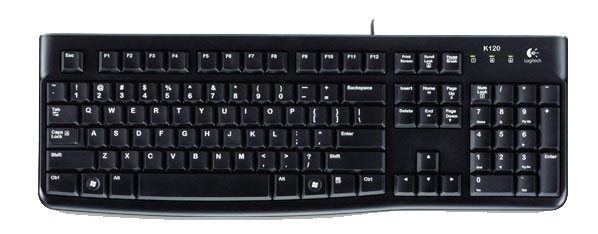 Клавиатура Logitech K120 for business черный USB