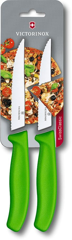 Набор ножей Victorinox Swiss Classic (6.7936.12L4B) для пиццы компл.:2предм. салатовый блистер