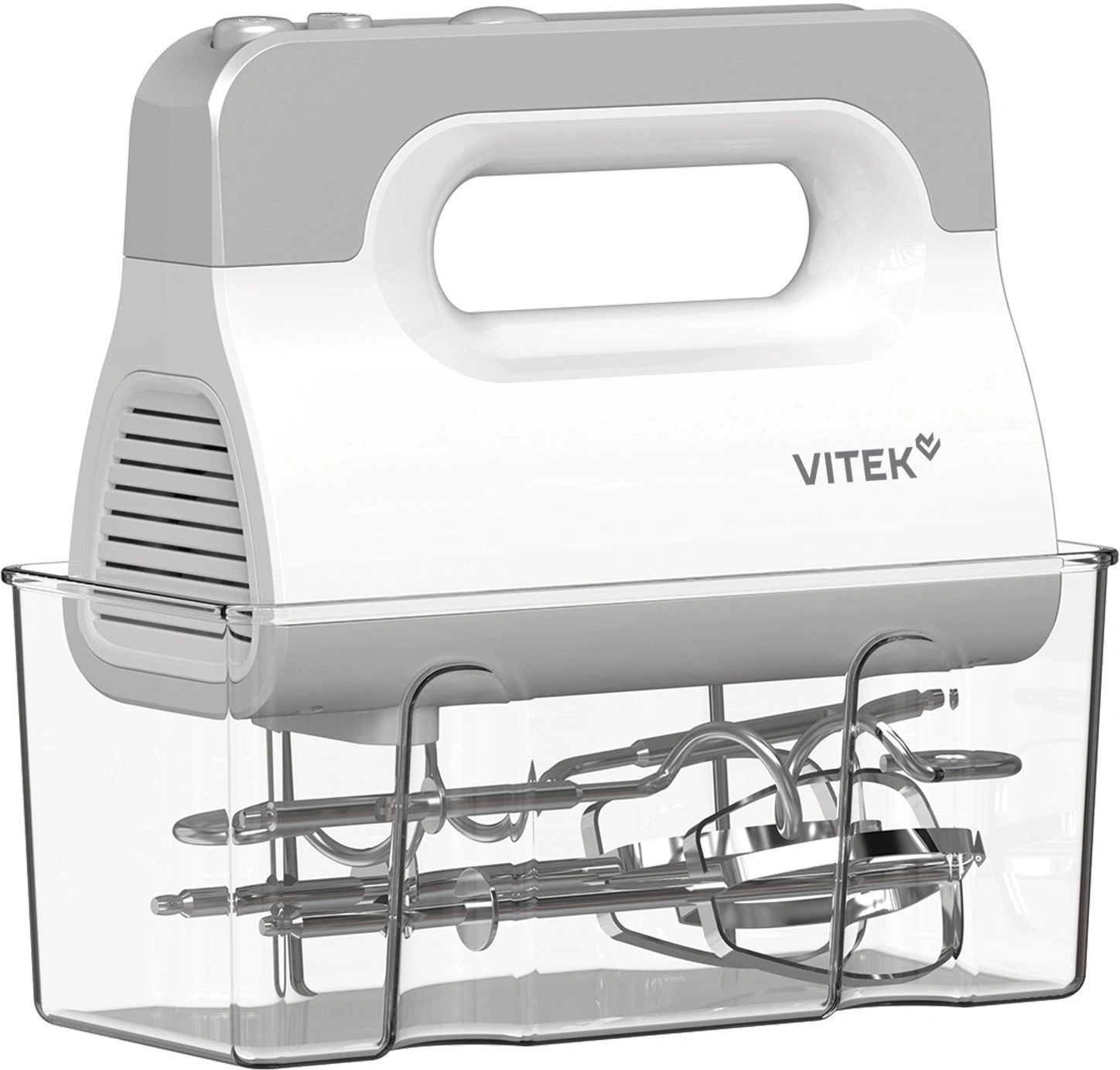 Миксер ручной Vitek VT-HM5001 800Вт белый/серебристый