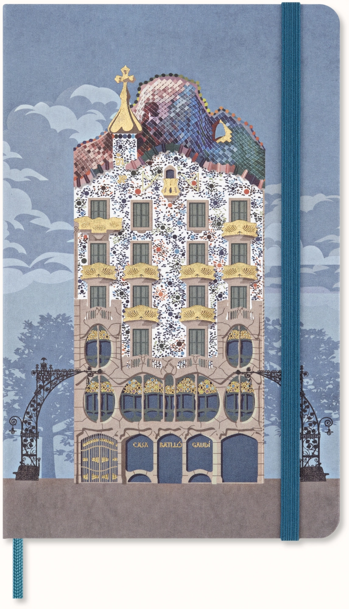 Блокнот Moleskine LIMITED EDITION CASA BATLLO SENTBL6865CBATLLO Large 130х210мм 240стр. линейка твердая обложка подар.кор.