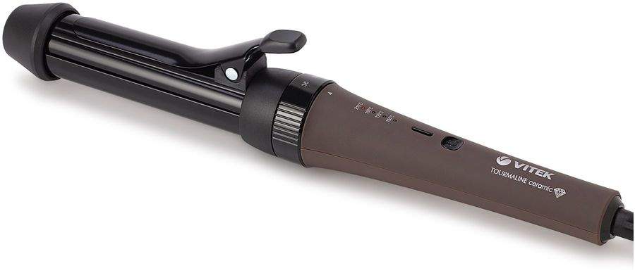 Щипцы Vitek VT-2521 70Вт коричневый макс.темп.:210С покрытие:титаново-турмалиновое
