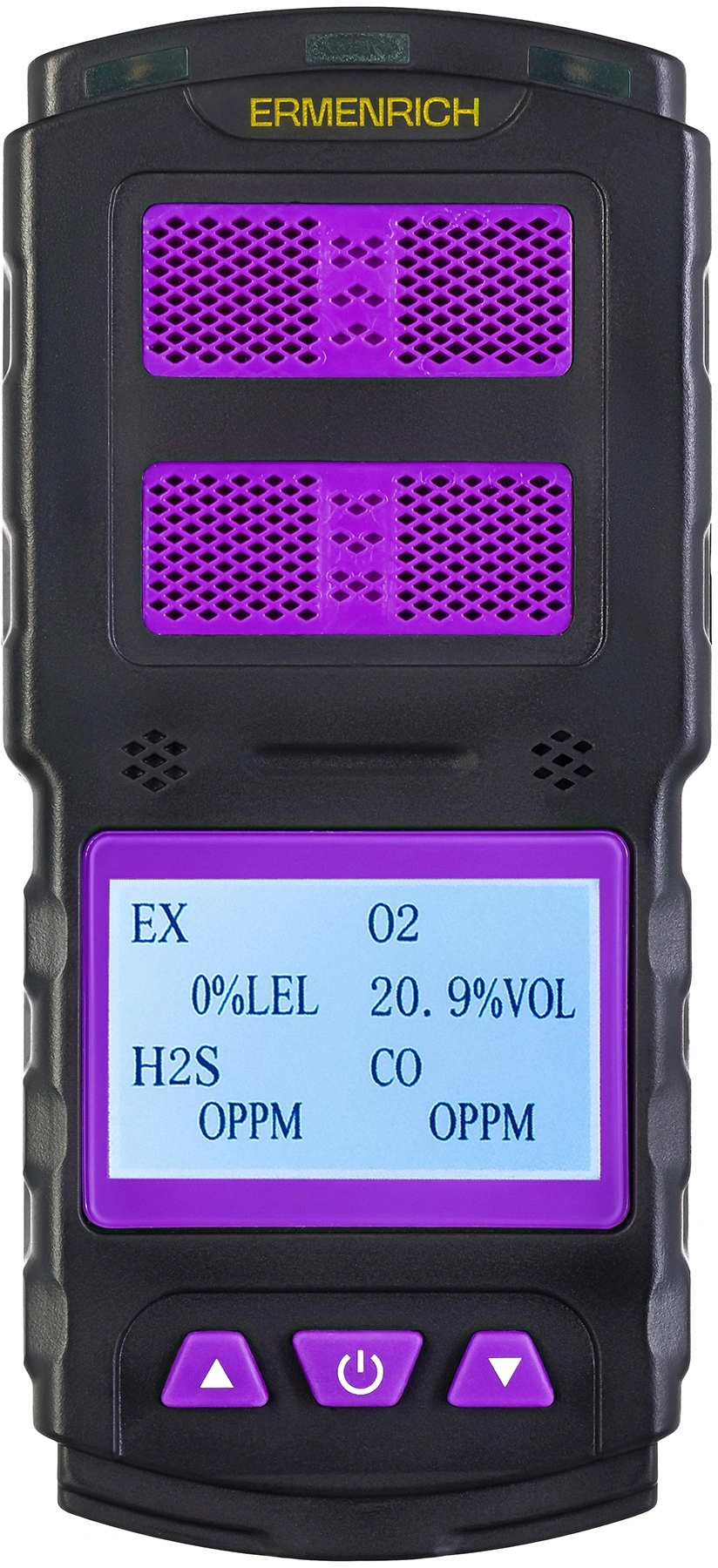 Детектор газа Ermenrich NG60 портативный фиолетовый/черный (84760)