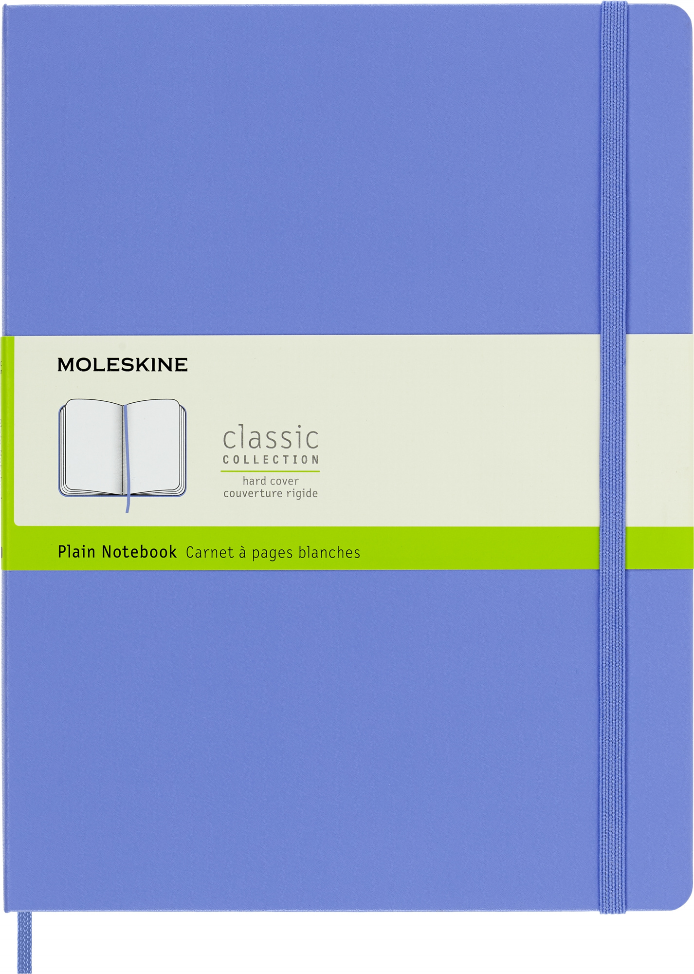 Блокнот Moleskine CLASSIC QP092B42 XLarge 190х250мм 192стр. нелинованный твердая обложка голубая гортензия