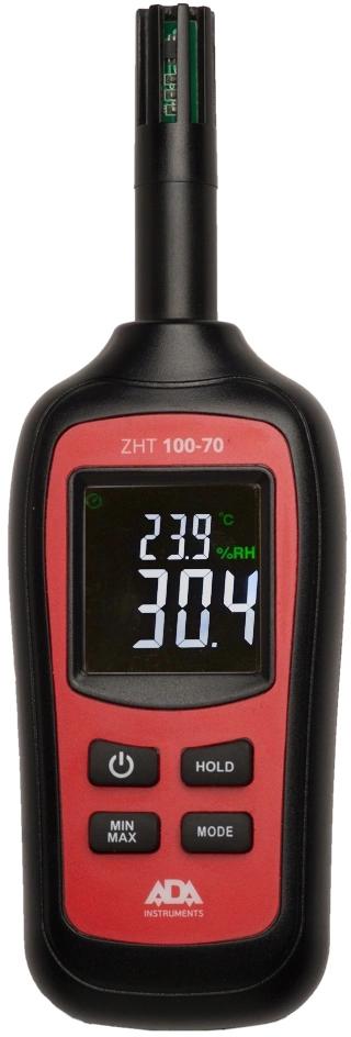 Термогигрометр Ada ZHT 100-70 портативный красный/черный (А00516)
