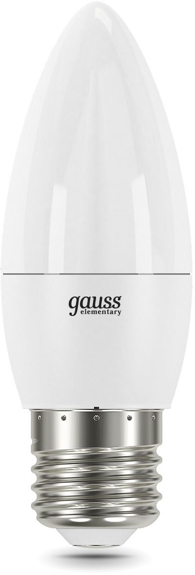 Лампа светодиодная Gauss Elementary 30212 12Вт цок.:E27 свеча 220B св.свеч.бел.теп. (упак.:10шт)