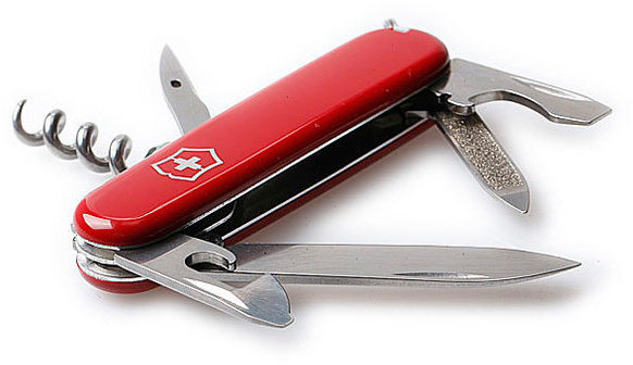 Нож перочинный Victorinox Sportsman (0.3803) 84мм 13функц. красный карт.коробка