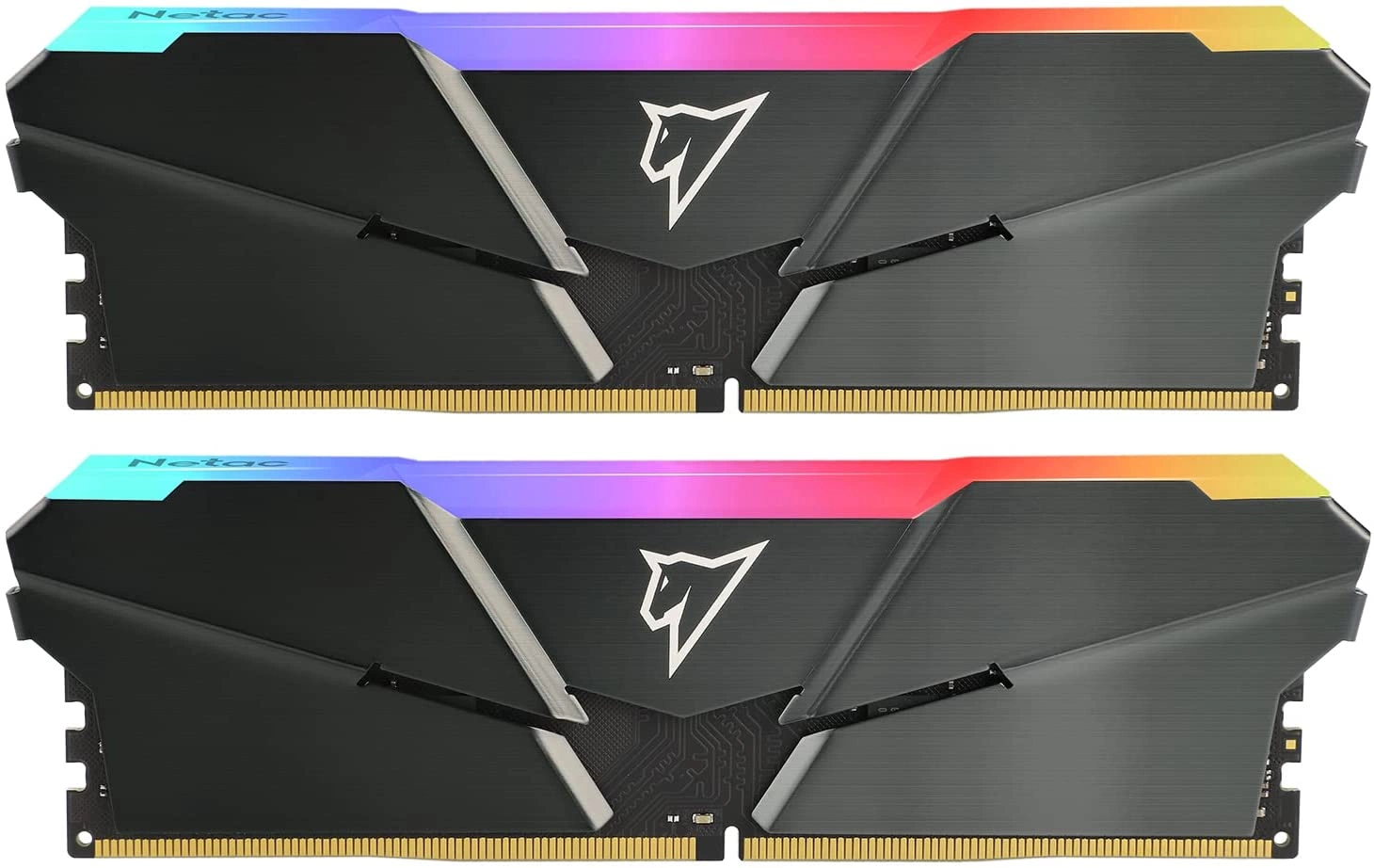 Память DDR4 2x8GB 3600MHz Netac NTSRD4P36DP-16E Shadow RGB RTL PC4-28800 CL18 DIMM 288-pin 1.35В с радиатором Ret