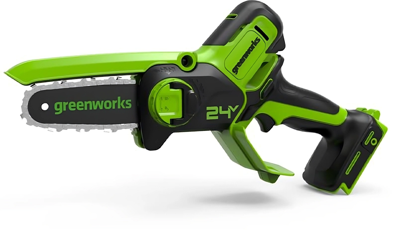 Цепная пила Greenworks G24MCS10 аккум. 200Вт дл.шины:4"(10cm) (2008207)