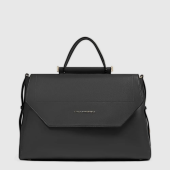 Деловая сумка женская Piquadro Circle BD6778W92/BO с отделением для ноутбука 14" сливовая натур.кожа