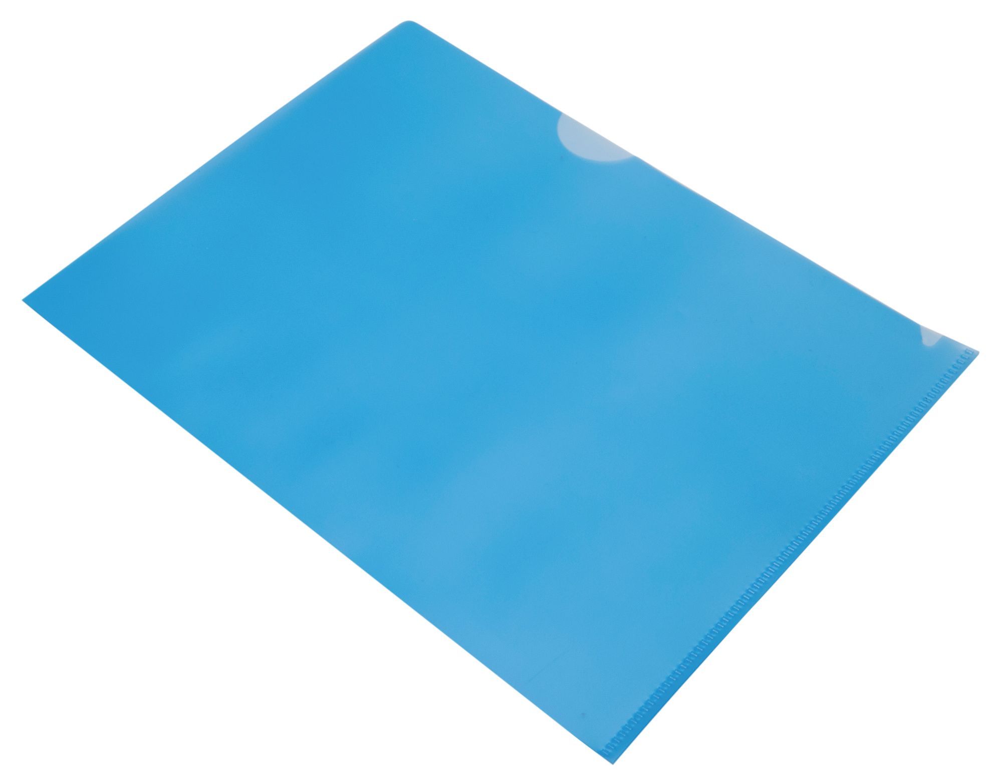 Папка-уголок Бюрократ -EE310/1BLUA5 A5 пластик 0.15мм синий