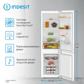 Холодильник Indesit IBH 18 2-хкамерн. белый (869891700020)