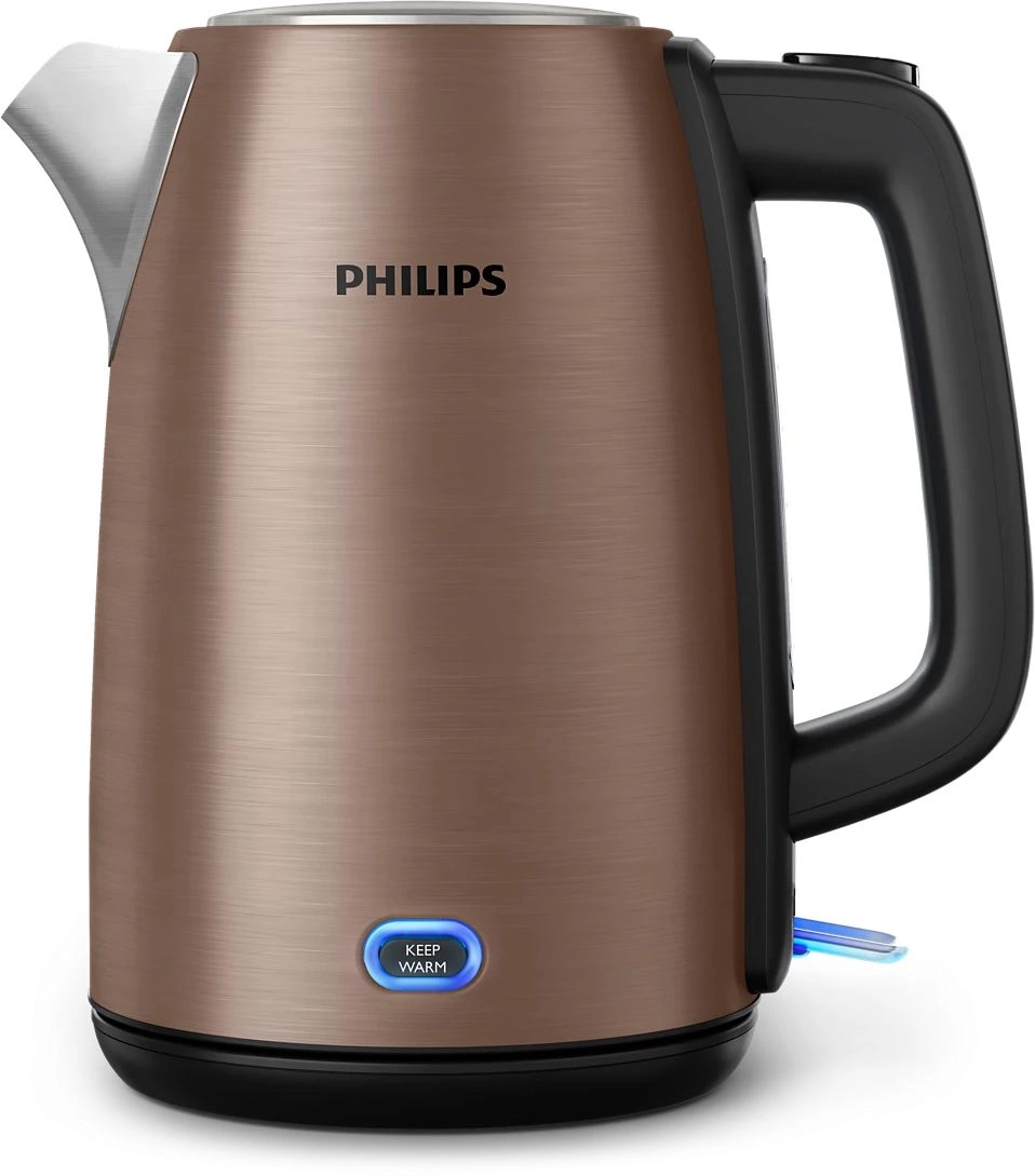 Чайник электрический Philips HD9355/92 1.7л. 1740Вт медный корпус: нерж.сталь/пластик