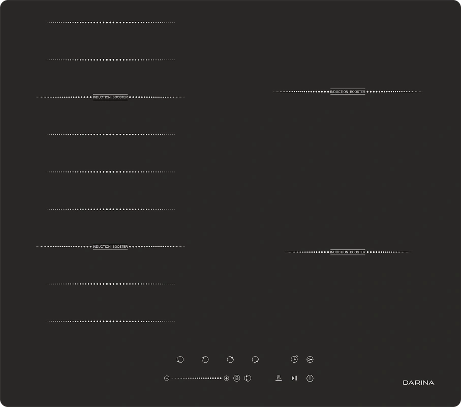 Индукционная варочная поверхность Darina 6P9 EI 304 B черный