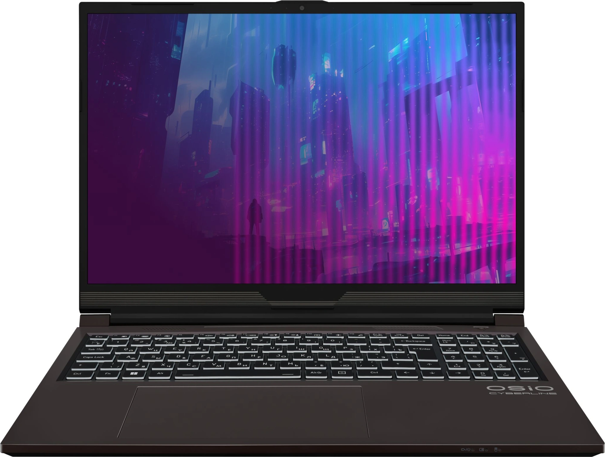 Ноутбук Osio CyberLine C160i-003 Core i5 12600H 16Gb SSD512Gb NVIDIA GeForce RTX4060 8Gb 16" IPS WUXGA (1920x1200) без ОС brown WiFi BT Cam 3410mAh